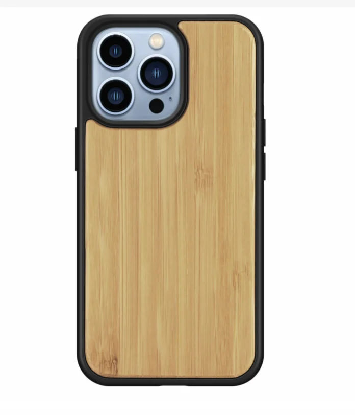 

WanuoCraft ECO-friendly Bamboo Wood Carving Phone Case Cover Shockproof Hard Back Cover Cases, Natural