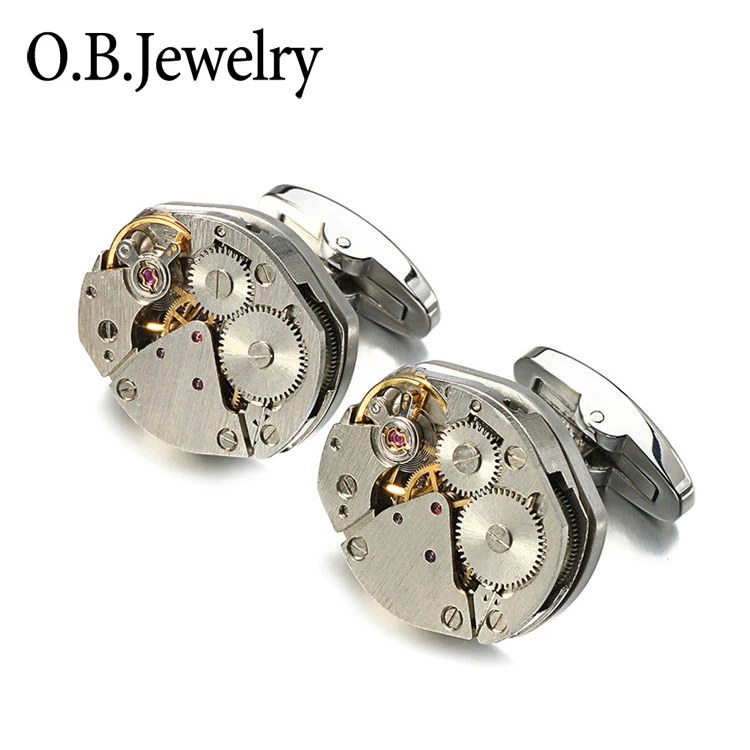 

Fashionable Men's Jewelry Accessories Hot Selling Tourbillon Cuff Links High-class Mechanism Cufflinks For Men's