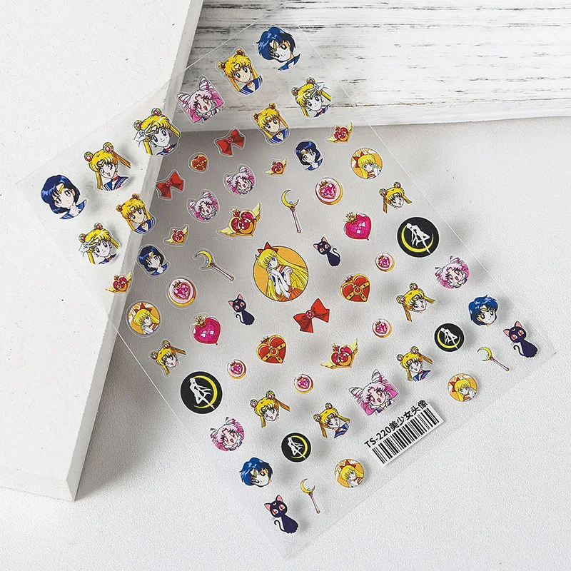 

2021 Sailor Moon Nail Sticker high quality nail art decals, As picture