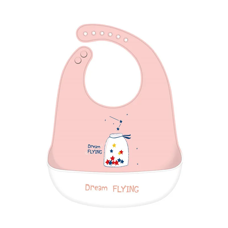 

Custom-made baby silicone bib baby eat waterproof three-dimensional food bib children's mouth mouth-free