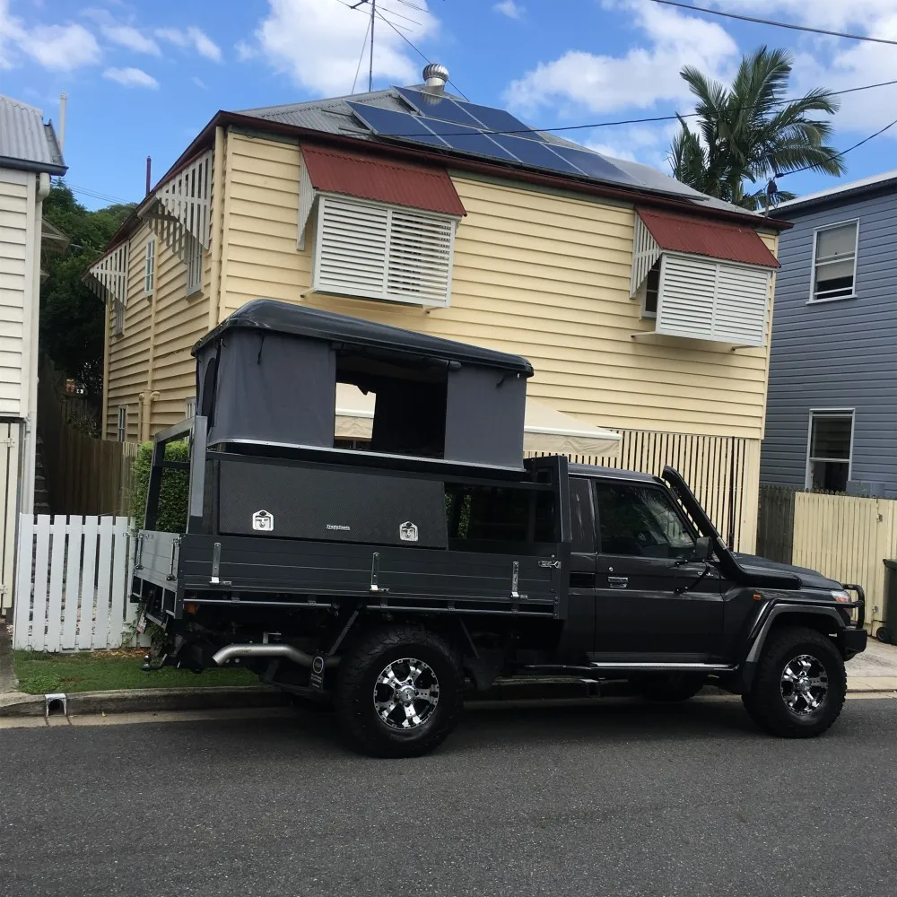 Diy Roof Top Tent/diy Awning Orange Color Car Folding Roof Top Tent