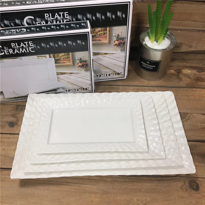 

Factory wholesale ceramic dinner plate dessert plate for wedding party and restaurant use, White color