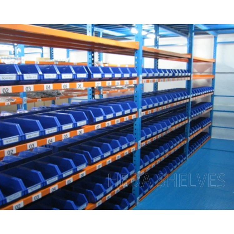 Plastic Storage Bin Racks Spare Parts Shelving