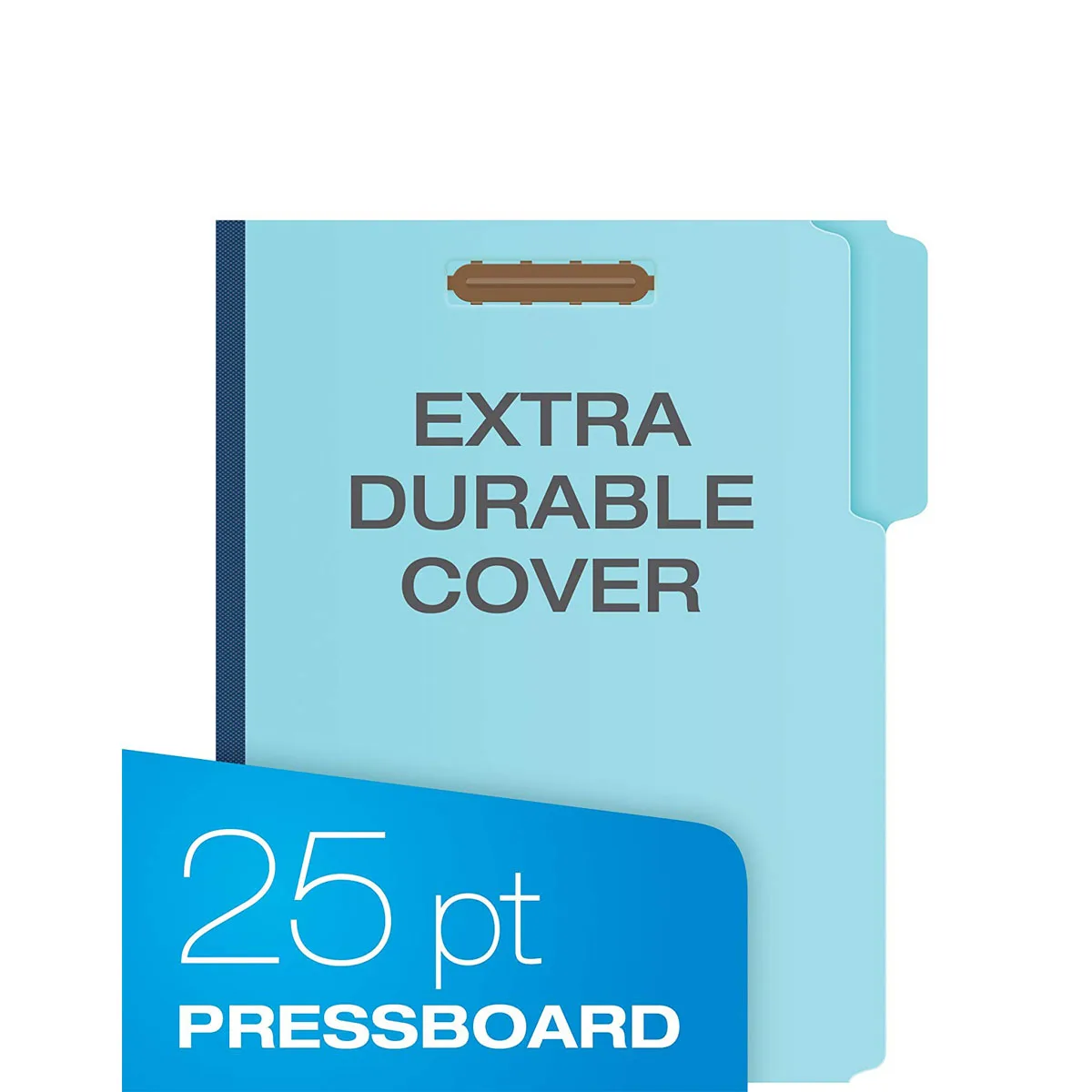 100 Recycled Pressboard Fastener Folder 1/3cut Tab 1" Expansion With