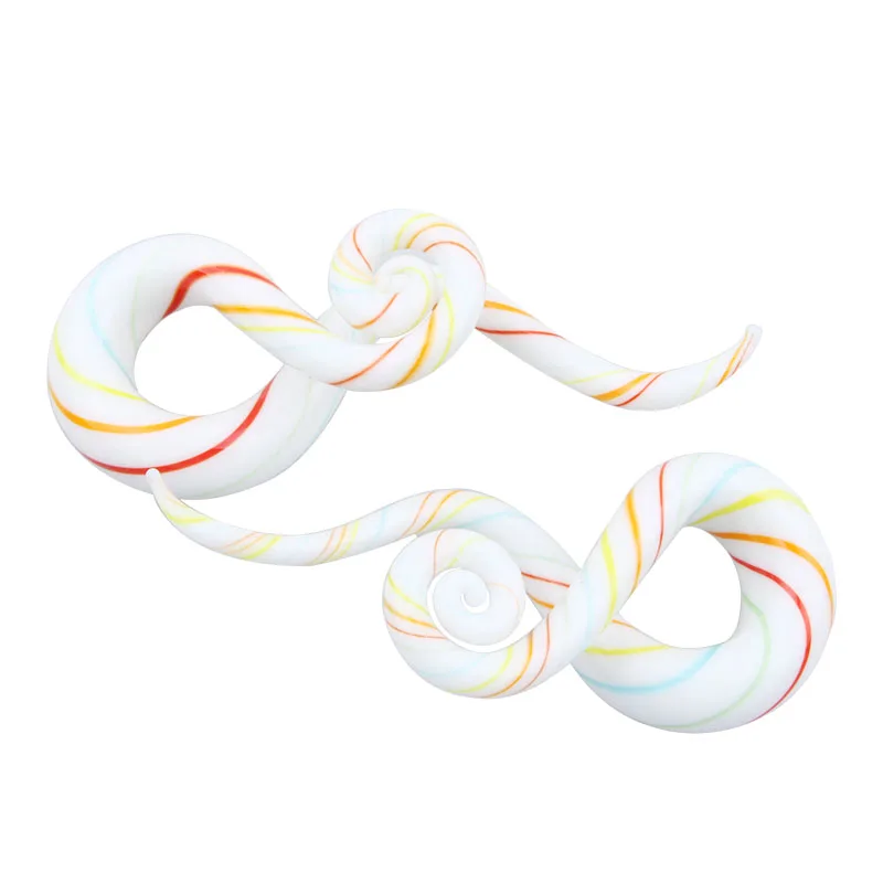 

10Pairs/Set Glass Piercing Ear Dilations Plugs And Tunnels In The Ears Expansion Body Piercing Jewelry For Women Girl