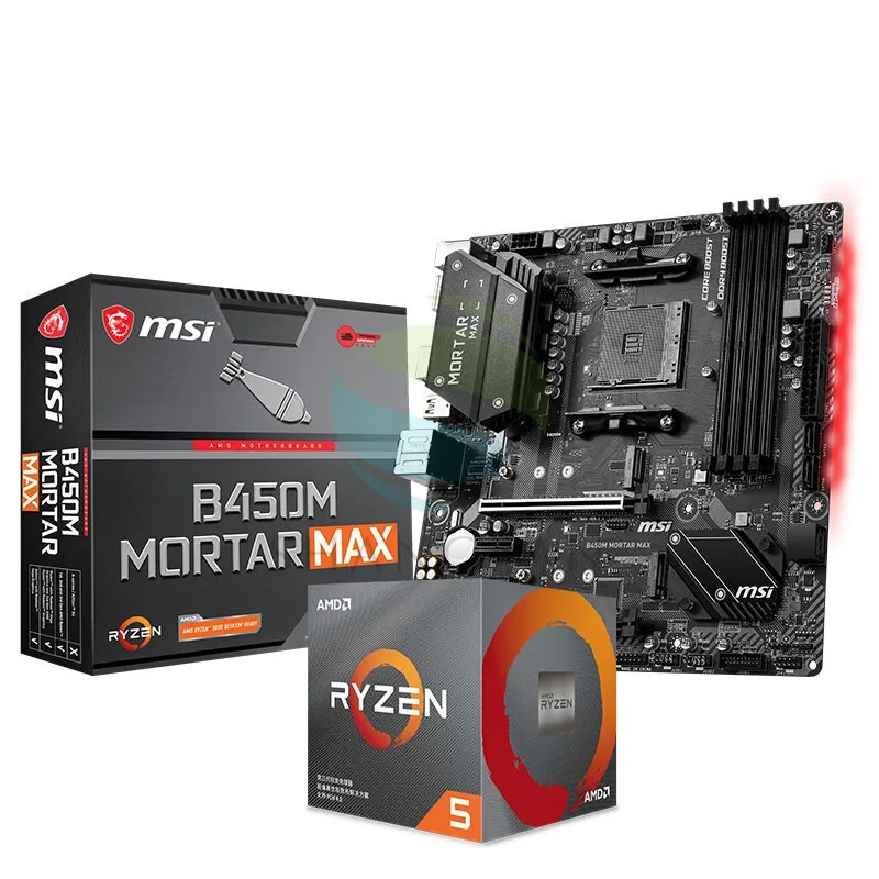 

AMD For Ryzen5 3600 R5 3600 CPU +MSI B450M MORTAR MAX Motherboard Sets Socket AM4 CPU + Motherboard Sets R5 Processor