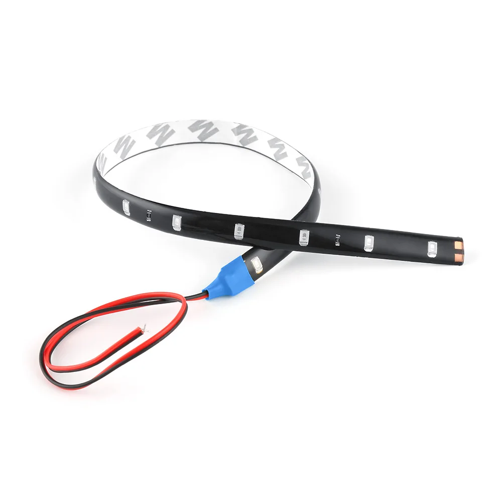 

30cm Car LED Strip Light High Power 12V 15SMD Car DRL Lamp Waterproof LED Flexible Daytime Running Light White Blue Green Red