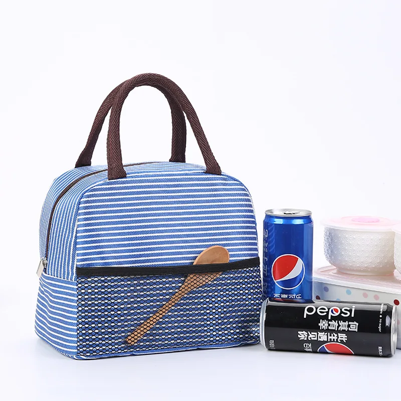 

Hot Sell Tote Large Capacity Aluminum Foil Insulated Thermal Lunch Cooler Bag with Side Network Pocket