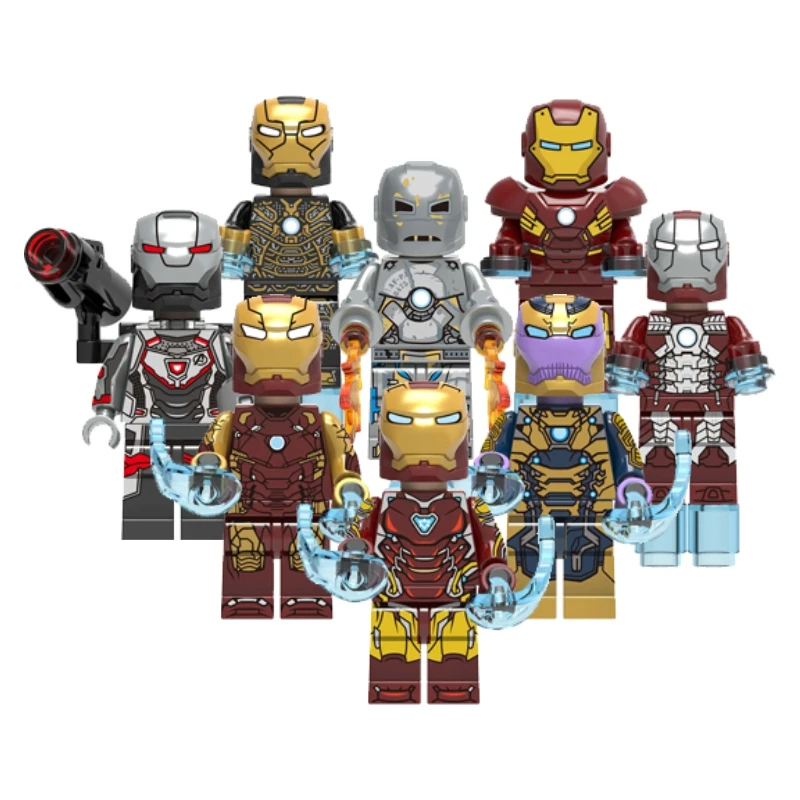 

X0252 Hot Super Heroes iron Tony Stark Mark 24 Mark 29 Mark 30 man Mini Action Figures Building Blocks Kids Toys