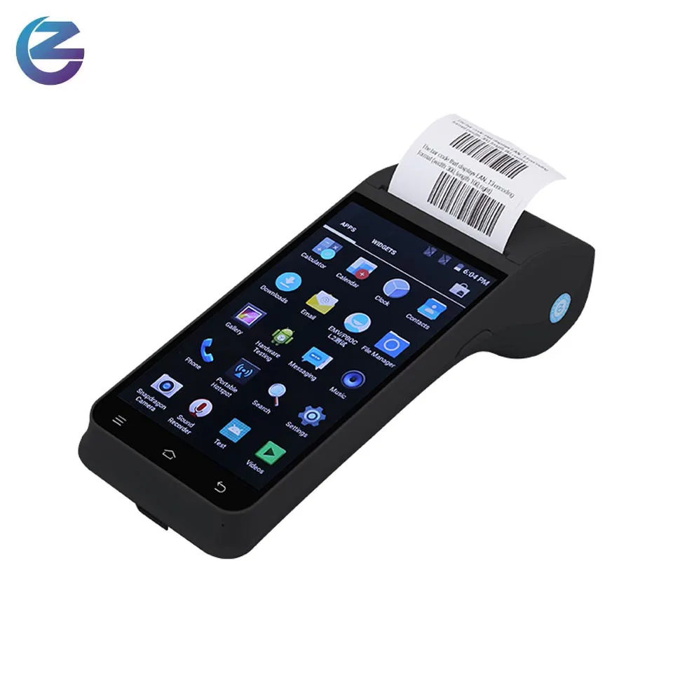 

Z91pos machine with 58mm thermal printer and handheld gps for android pos system oem acceptable