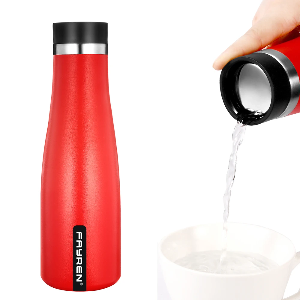 

High quality popular double wall stainless steel cermon thermo auto seal vacuum travel mug, Light grey or customized