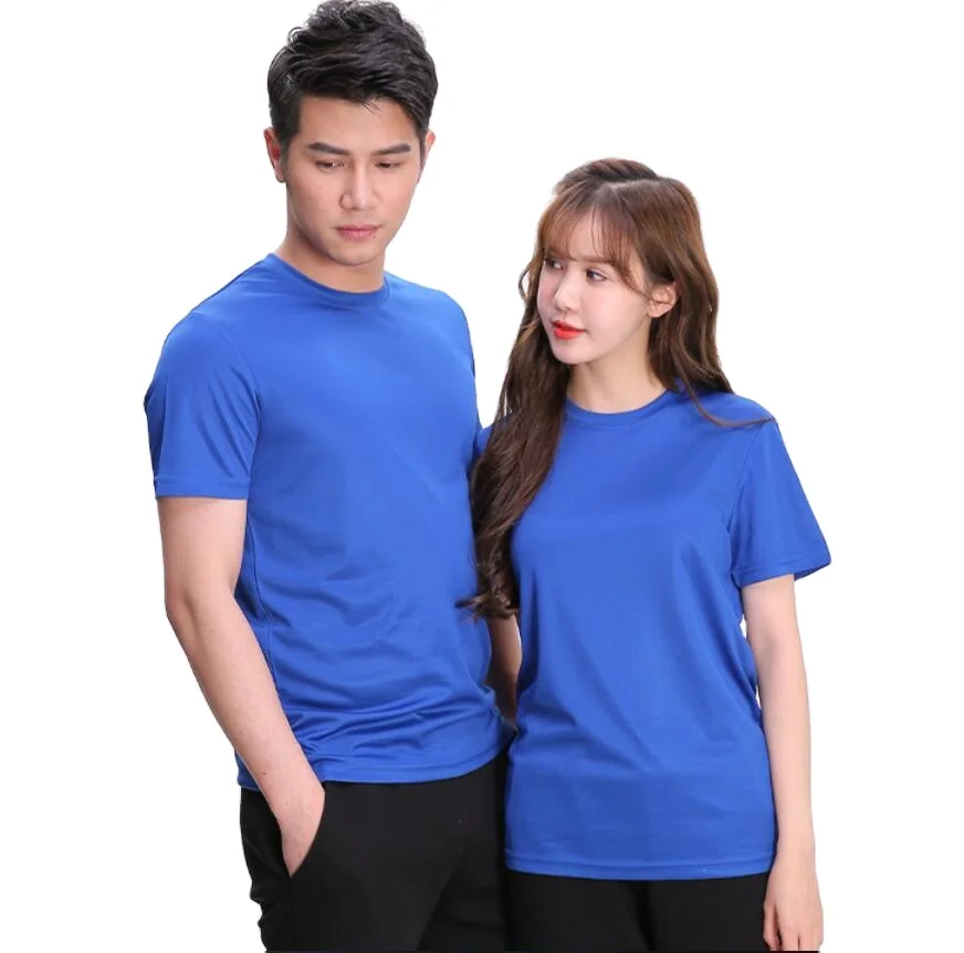 

CT0001 Cotton Custom logo Plain Wholesale Men Women unisex short sleeve outdoor sport round neck Tee T Shirt