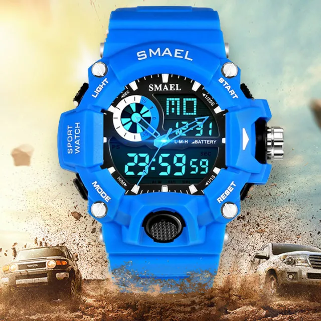 

RTS Raymons SL-1385 factory wholesale price chronograph LED waterproof custom brand digital watch sport wrist men watch boy, 9 colors