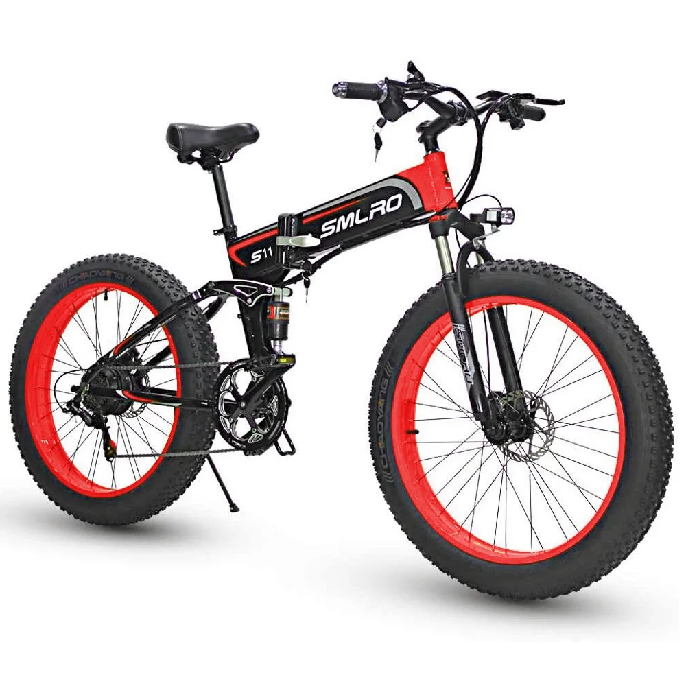 

EU Stock eBike Fast Delivery 26 inch Fat Tire Electric Bike 1000W Motor 12AH Hidden Battery Folding E-Bike Free Shipping