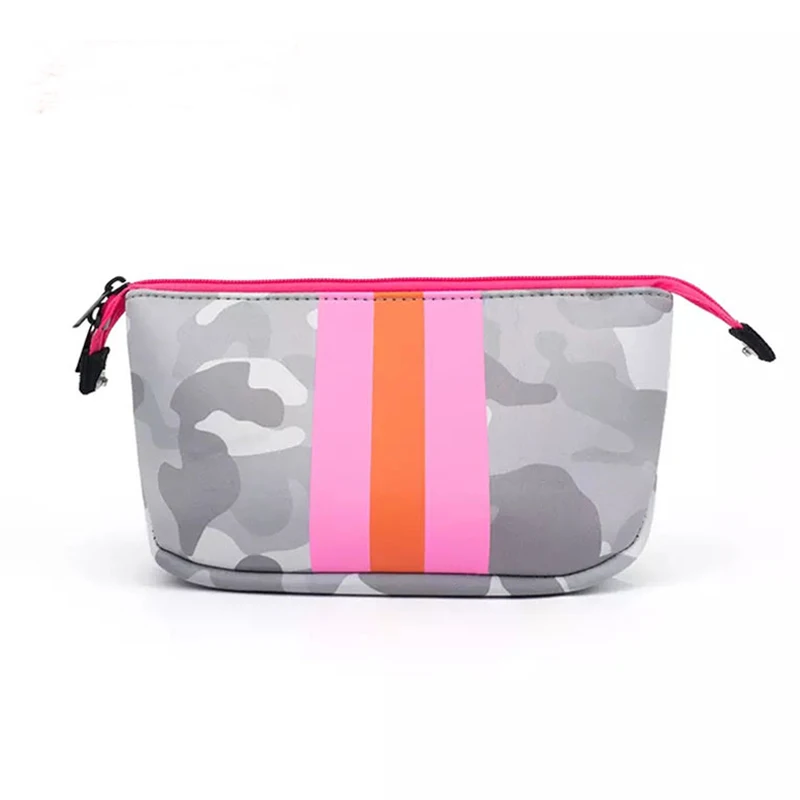 

2021 Makeup Bag Custom Neoprene Waterproof Wholesale Travel Make Up Bag Beauty Zipper Oem Cosmetic Bags For Women, Customized