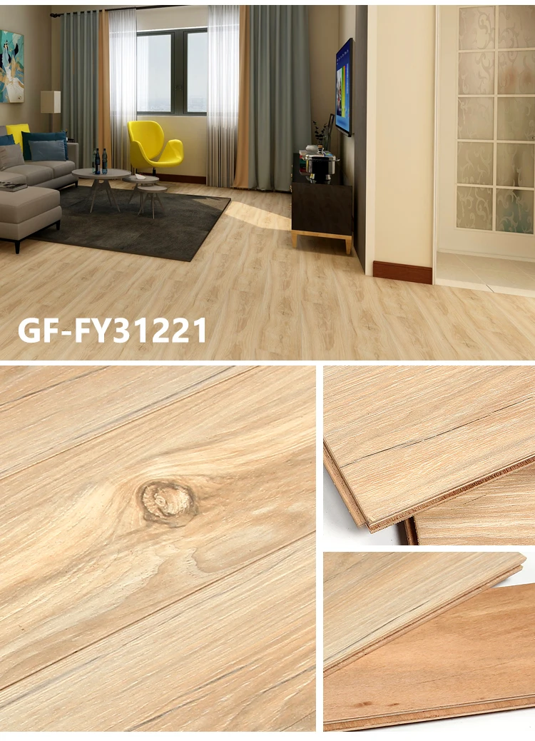 E0 15mm Herringbone Parquet Walnut Veins Multilayer Hardwood Flooring