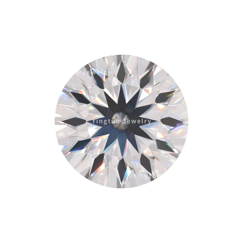 

Wholesale Price Moissanite Diamond VVS1 12 Hearts and Arrows Brilliant Cut Stones 1ct Moissanite, White colorless