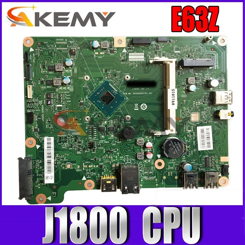 

E63Z Motherboard for ThinkCentre All-in-One 6050A2622701 CPU J1800 FRU 03T7392 DDR3 with Win8.1 BayTrail-D Test OKk