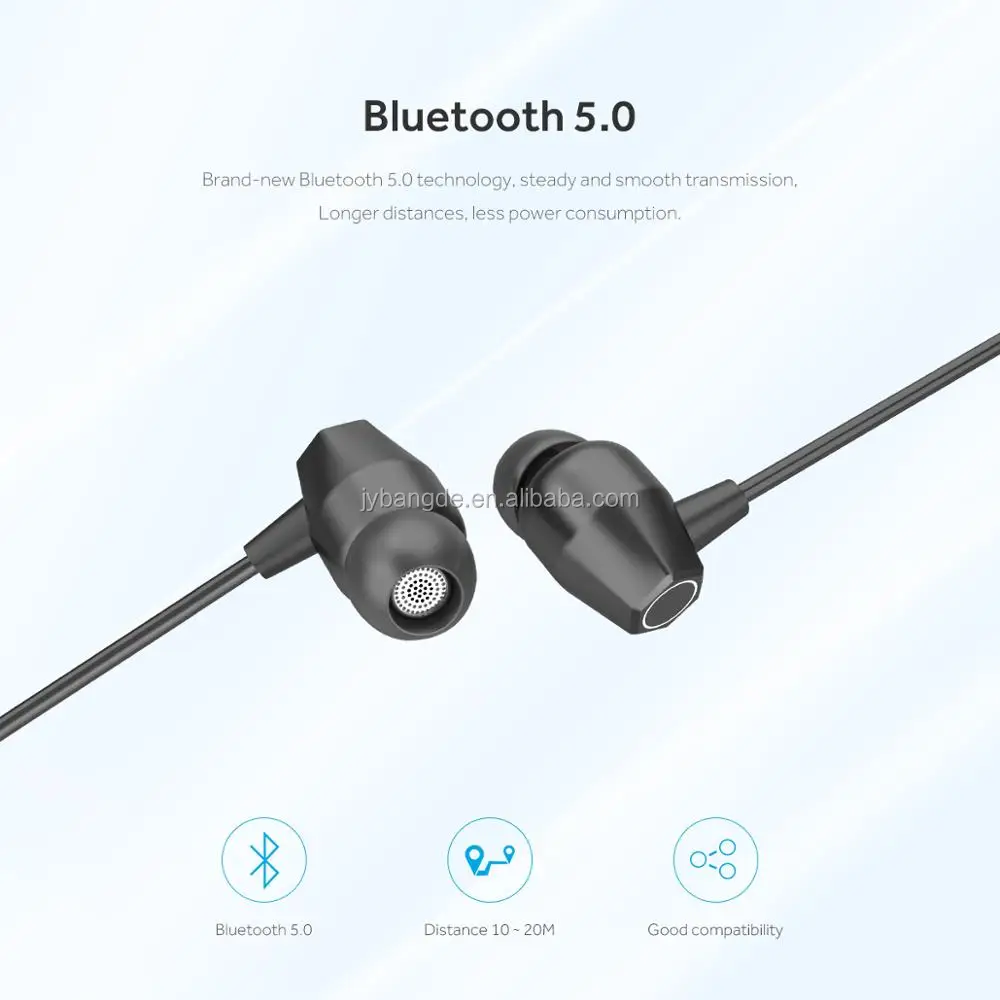 Stylish Gift In-ear Ultra Light Running Headphones Bass Earphone Sports Wireless Headset Hang neck type Stereo wire - ANKUX.COM