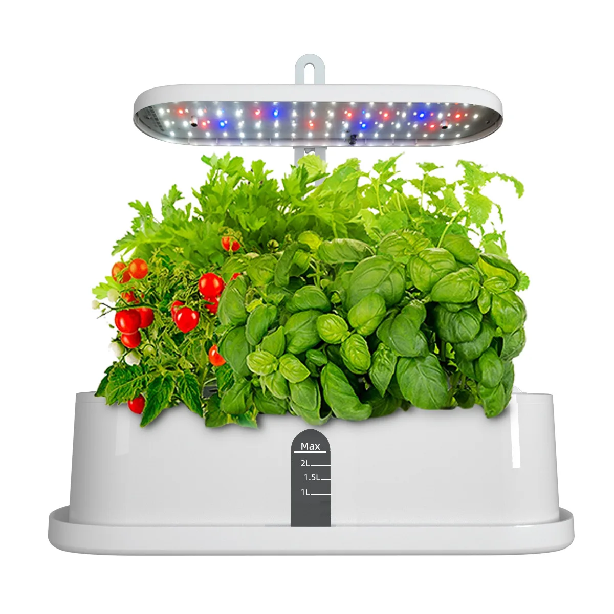 

Smart Planter Indoor Herb Garden Vertical Grow Tower LED Indoor Hydroponics Growing System, White