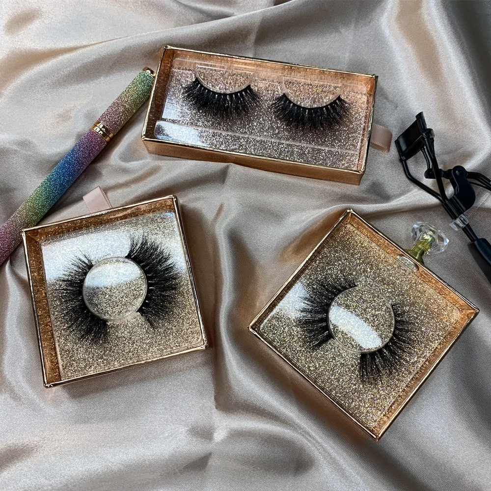 

22mm Mink Eyelash Private Label Mink Eyelashes Thick Mink Eyelashes Vendor, Natural black mink eyelashes