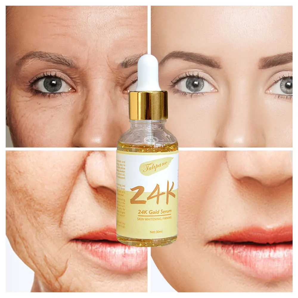 

Private Label Facial Beauty Moisturizing Skincare Face Organic Pure Collagen Whitening Anti Aging 24k Gold Serum