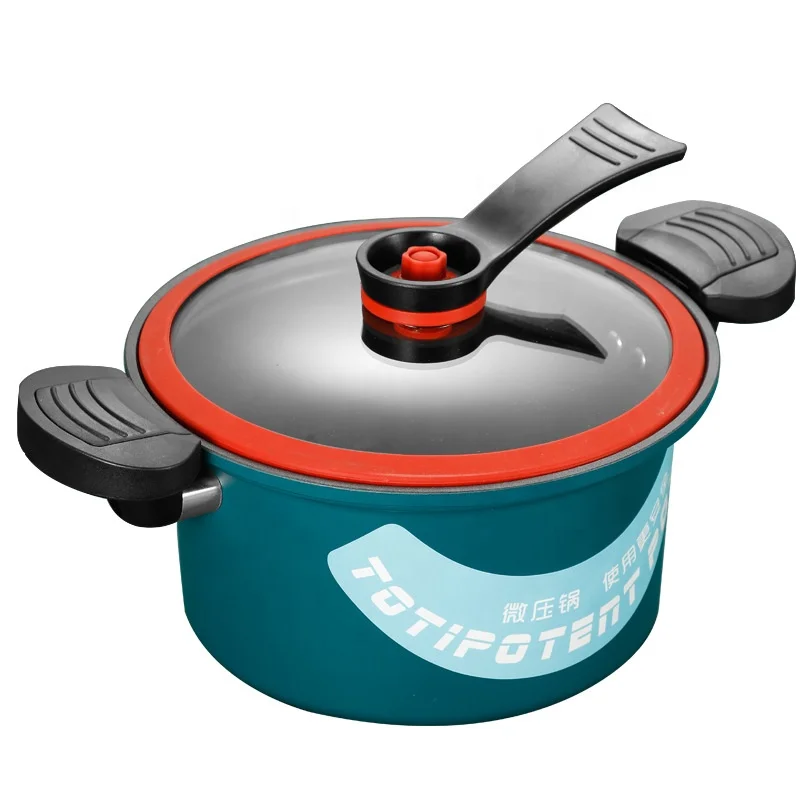 

Micro Pressure Nonstick Cookware Saucepot Chili Pots Pasta Cooking Small Soup Pot with Lid