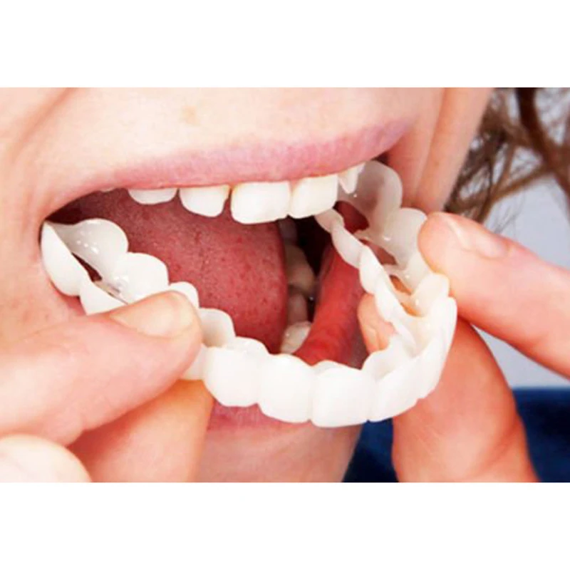 

Hot tooth whitening braces comfortable fit buckle type silicone cosmetic veneer teeth upper beauty teeth