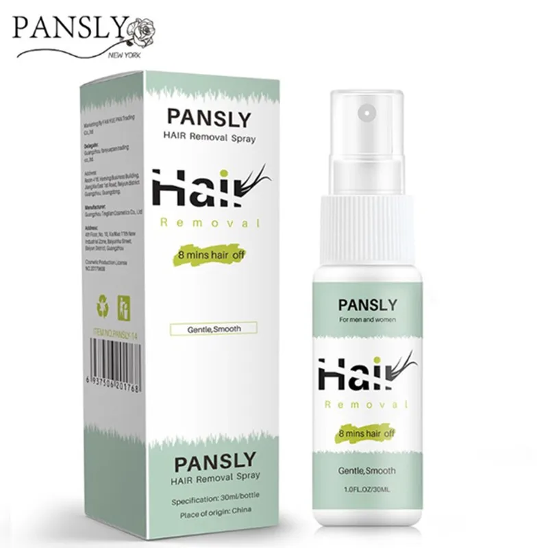 

PANSLY hand arm leg chest private part body care solution mild nutrition nourishment hair removal spray for man and woman