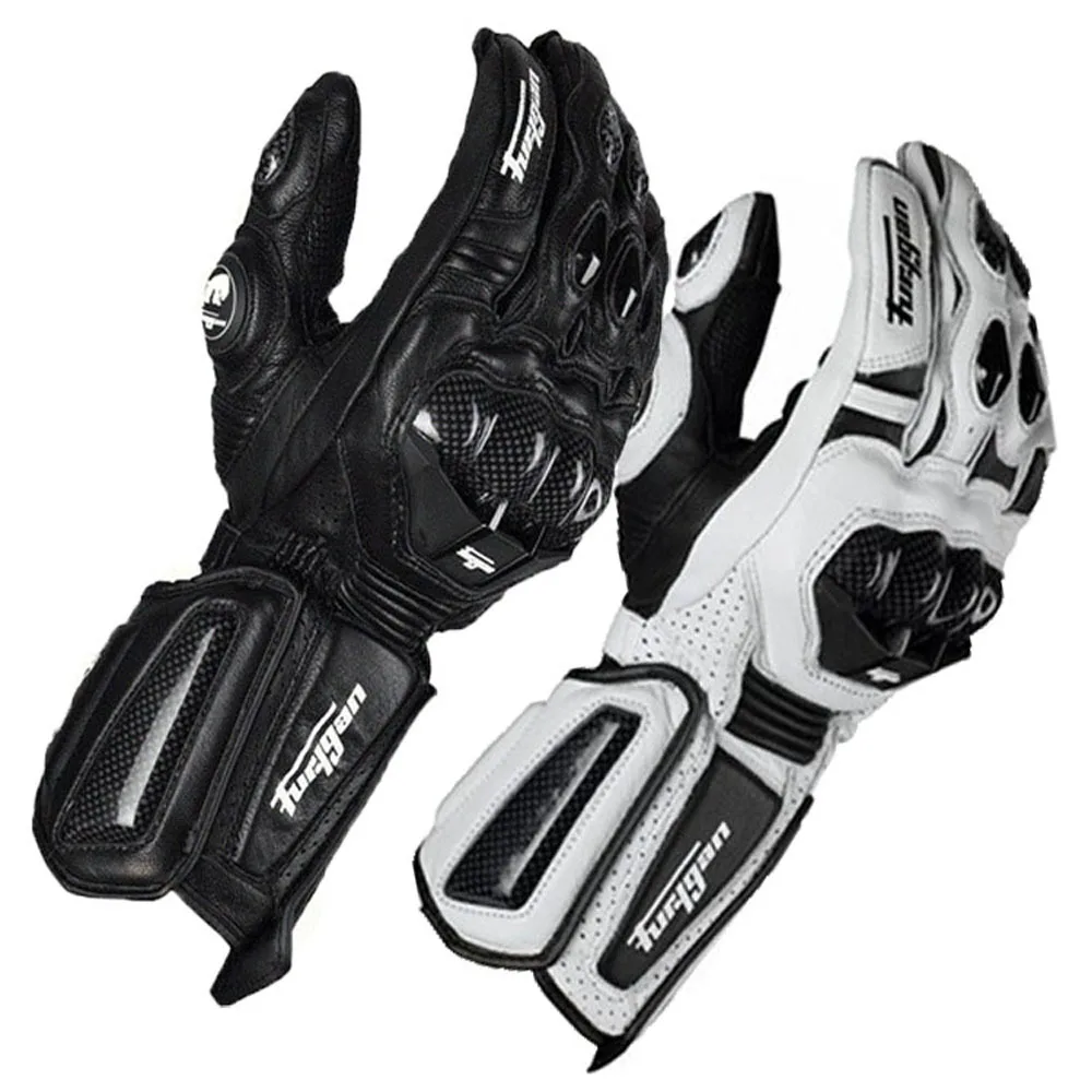 

Furygan Geniune Leather Unisex Touchscreen leather gloves motorcycle outdoor Camping Hiking Motorcross Gloves Sports Full Finger, Black;white