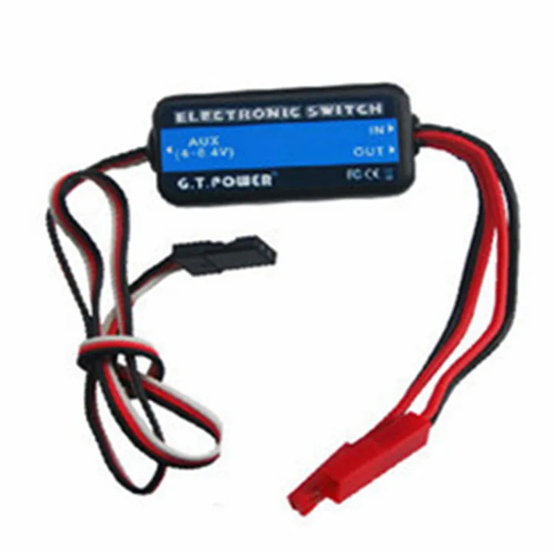 

High-power Remote Control Electronic Switch RC Parts G.T.POWER 4 - 8.4V Electrical Switch for RC Aircraft Helicopter Car Drone