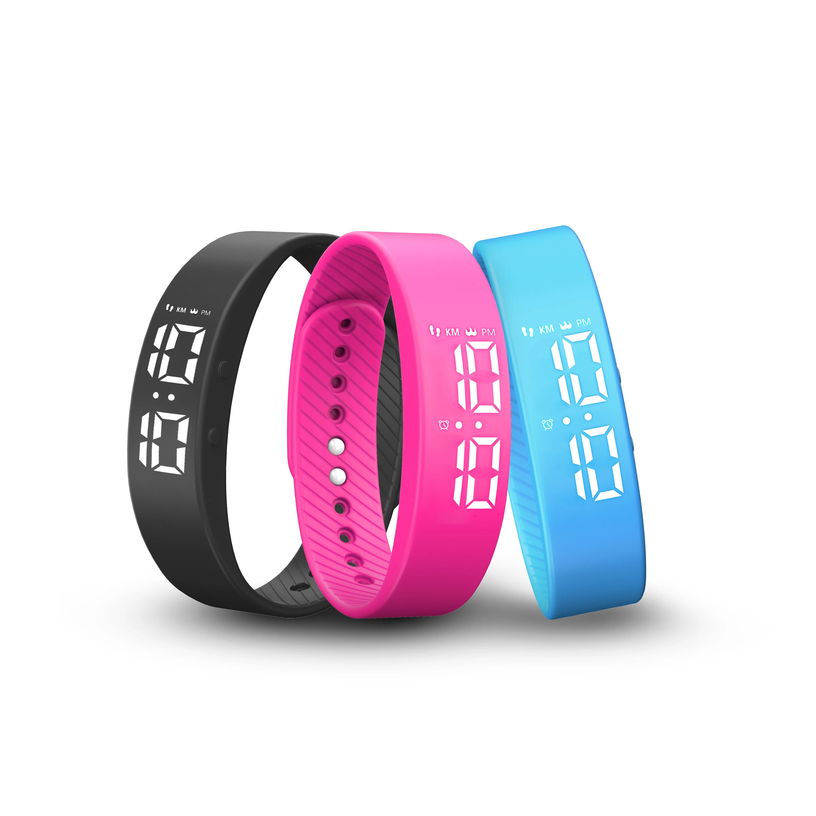 
T5S LED Digital Bracelet Smart Wristband Smart Band Calorie Sports Pedometer Kids Women Men Bracelet Wristband Gift  (60717803230)