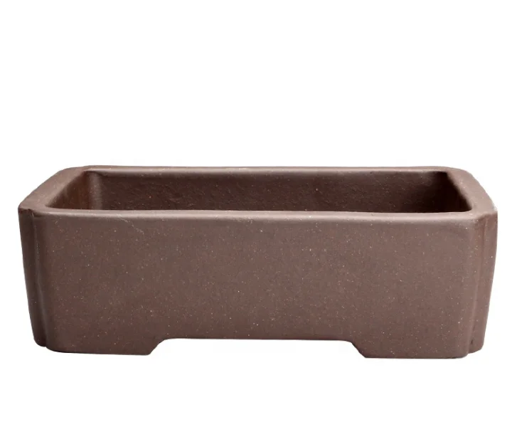 

wholesale chinese modern rectangle ceramic bonsai pot, White