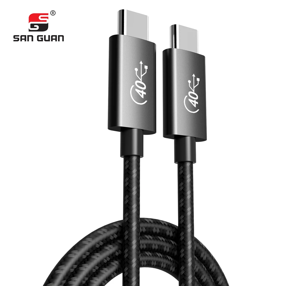 

USB4 Cable 3.3ft USB-C to USB-C Male 40Gbps Data Transfer 100W 5A Charging/ 5K@60Hz Type-C Compatible, Customized