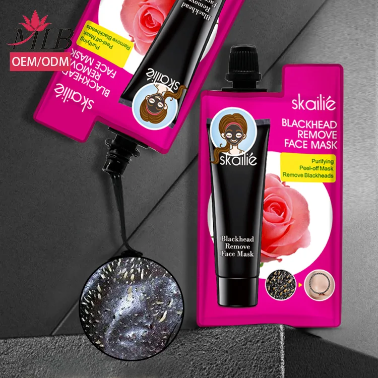 

Black mask facial peel off organic black head suck out peel off mask