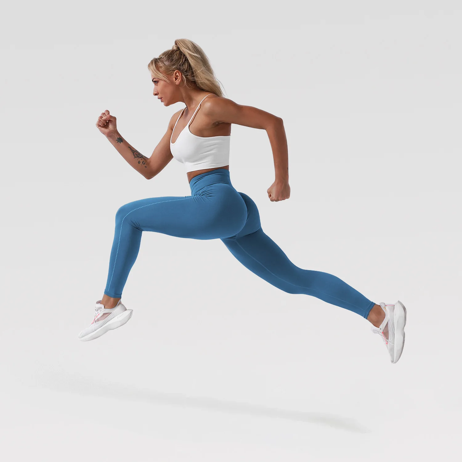 

YJ003 Women Seamless Push Up Butt Lift Workout Squatproof Running Leggings Fitness Active Wear For Gym Sports
