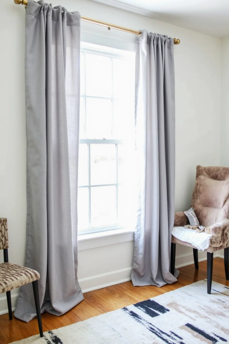 5 genius ways to hang curtains without a drill no screws no stress