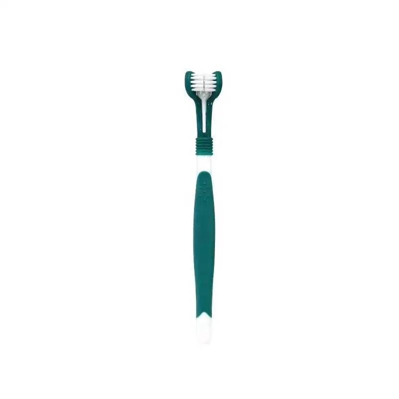 

Cross Border Pet Toothbrush Stick Mouth Cleaning Care Products Plastic Environmentally Friendly Pet Dog Toothbrush, Blue,grass green,yellow,