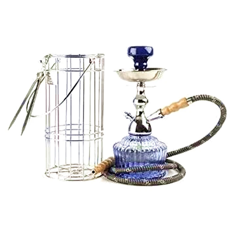 

New shisha mya hookah cage hookah zinc shisha, Blue