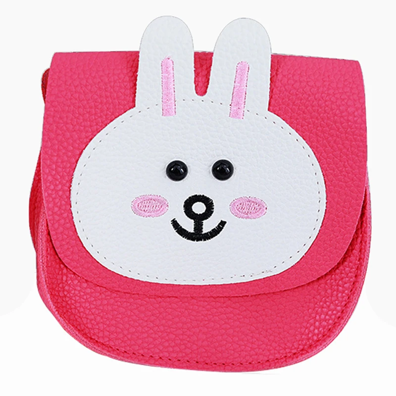

Children's Diagonal Pu Small Square Bag Korean Girl Cute Shoulder Bag Personality Creative Cartoon Rabbit Mini Satchel Y16008