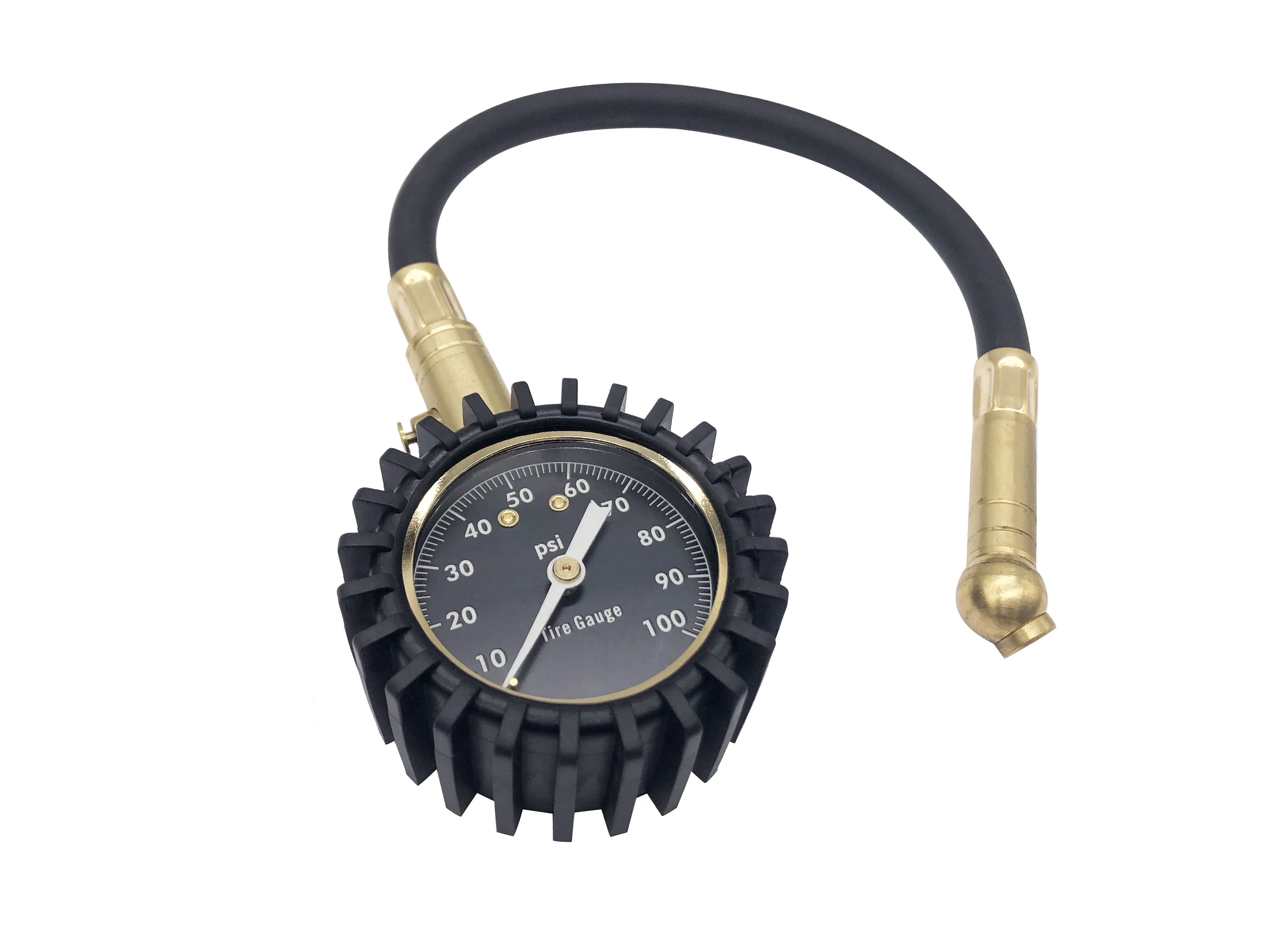 Portable Tire Gauges With Rubber Hose Simple Operation Car Tire