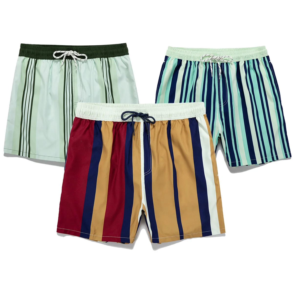 

2022 Summer New Strip Printed Men's Shorts Men Beach Shorts Casual Breathable Mens Sweat Shorts