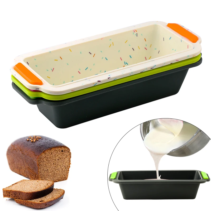 

Rectangular Silicone Mold Baking Tools Candy Toast Mould Easter Bread Baking Tool DIY Kitchen Supplies Cake Bakeware Pan Rectan