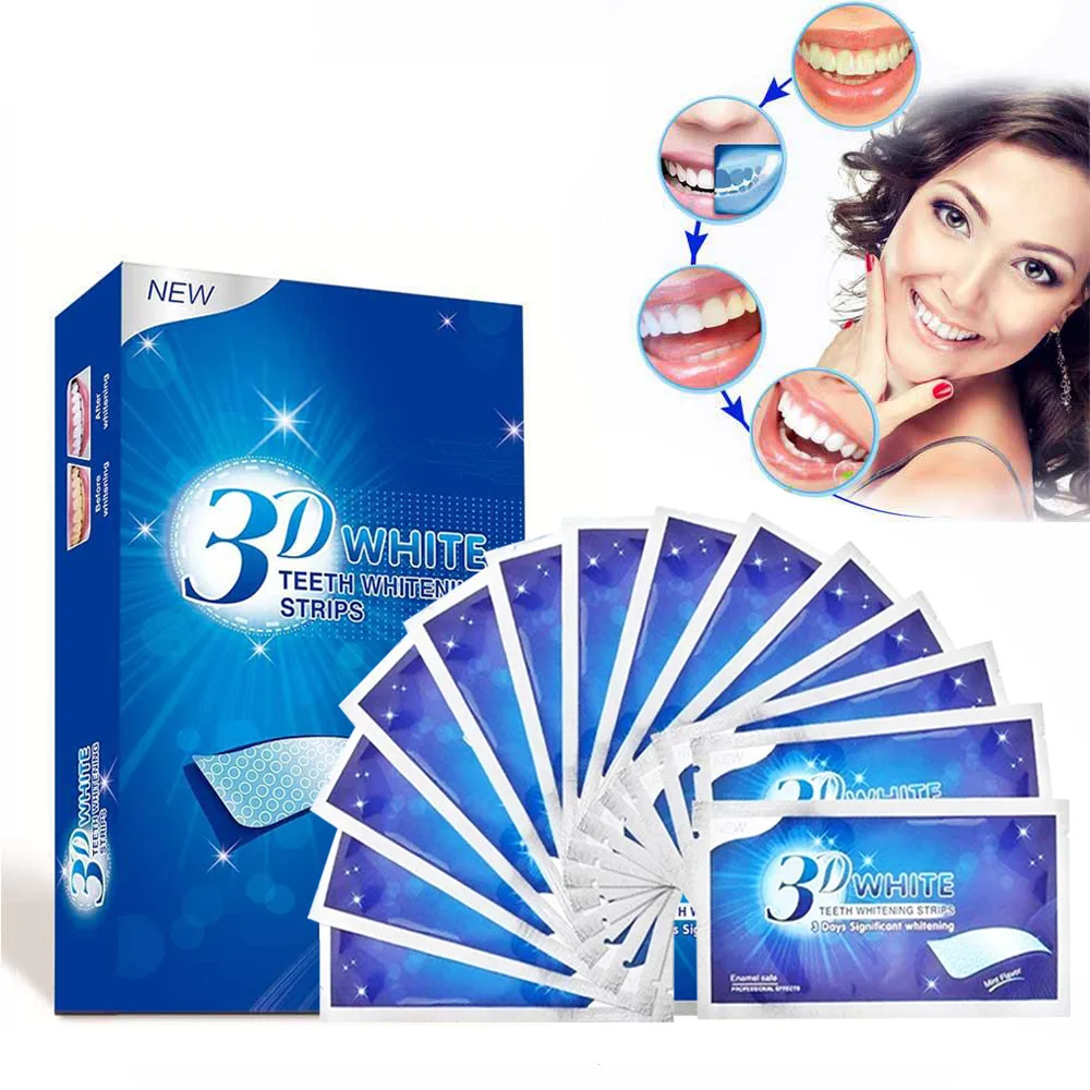 

3d White Glamorous White Whitestrips 1 Box 14 Pouches 28 Strips Teeth Whitening Strips