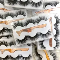

Factory Price 25mm real mink Eyelashes 3 pairs 3 types come in one box multivariat style in good price