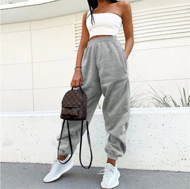 

Women Spring Casual Cargo SweatPants Sports Jogger Pants Women, Customized color
