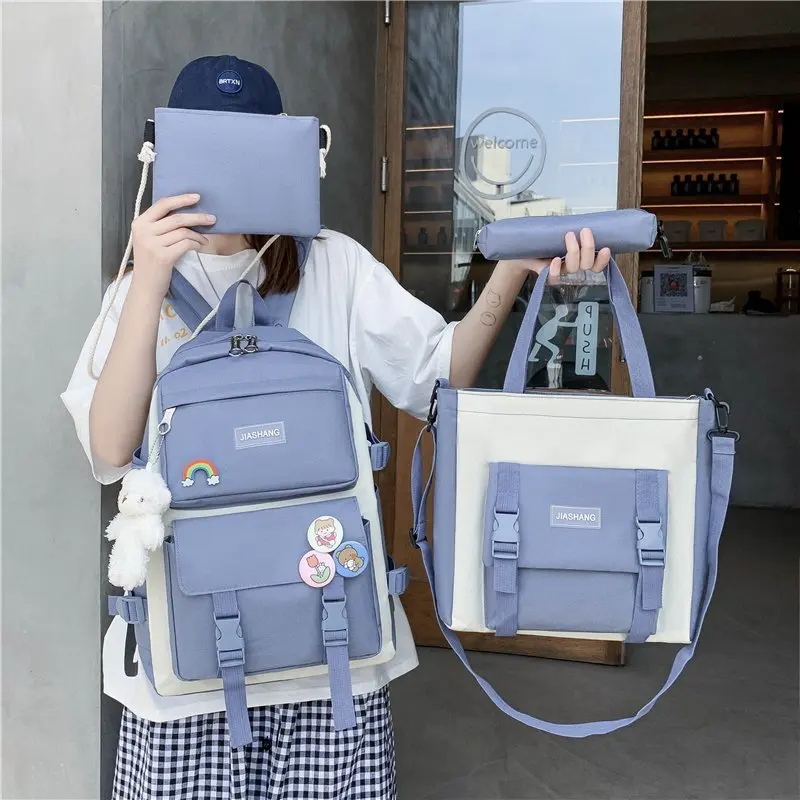 

2021 Hot sale high quality travel waterproof backpack school bags set