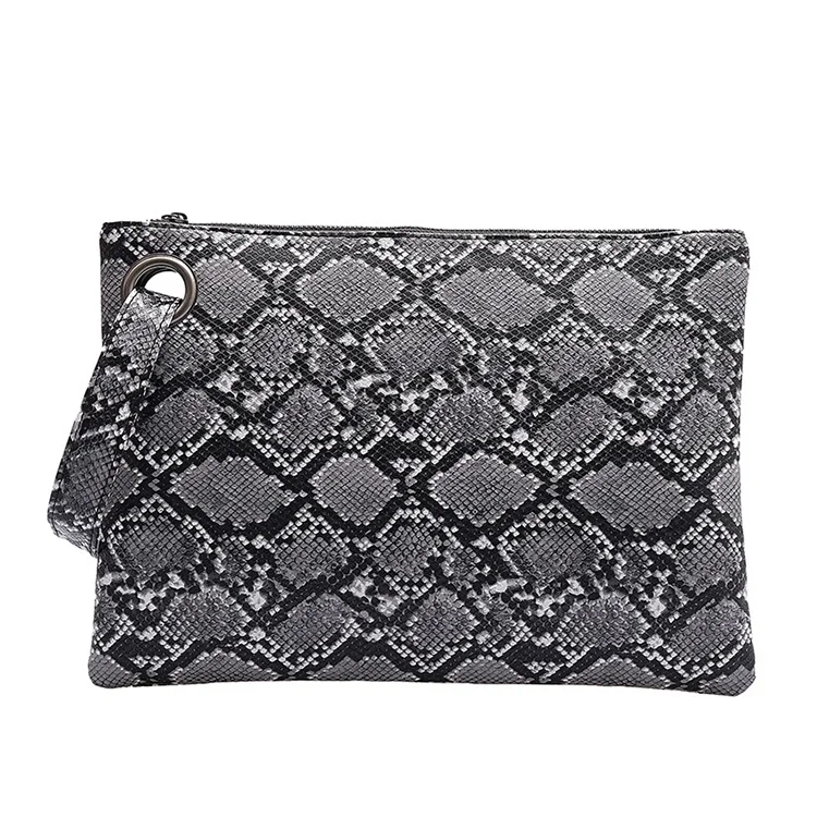 

2021 New Snake Skin Handbag Large Capacity Fashion European And American Style Envelope Bag Pu Leather Female Bag