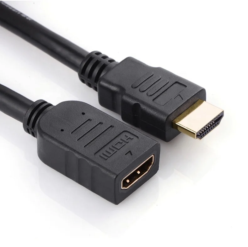 

OEM 15cm 30cm 0.5m 1m 1.5m HDMI Extension Cable Male to Female HDMI 3D 1.4v HDMI Extended Cable for HD TV LCD Laptop PS3 Project, Black