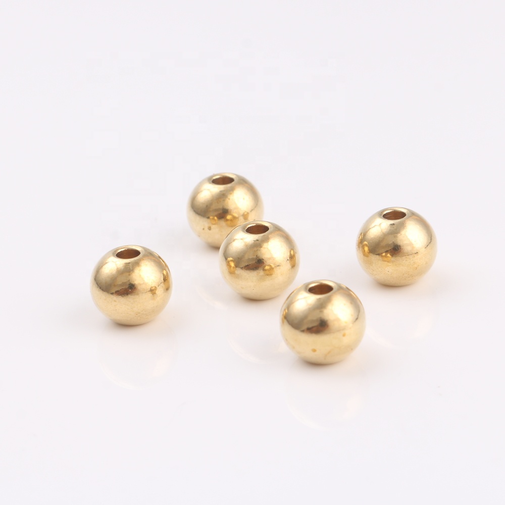 

2020 Wholesale round brass solid beads